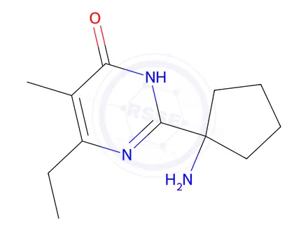 Chemical structure of 2-(1-Aminocyclopentyl)-6-ethyl-5-methylpyrimidin-4(1h)-one