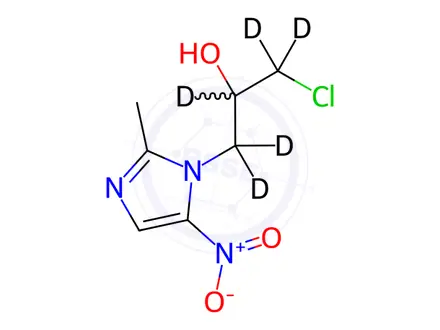 Chemical structure of Ornidazole-d5