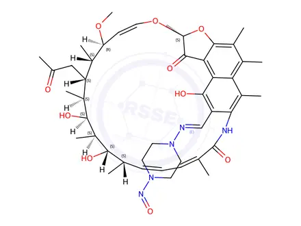 Chemical structure of Rifampicin impurity 11