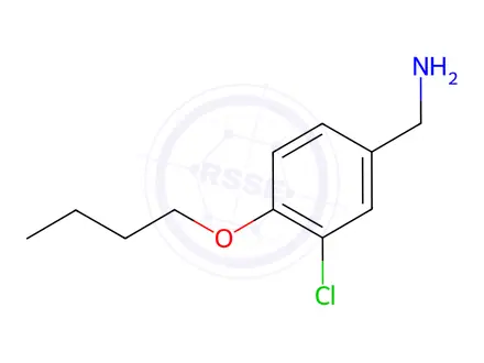 Chemical structure of (4-butoxy-3-chlorophenyl)methanamine