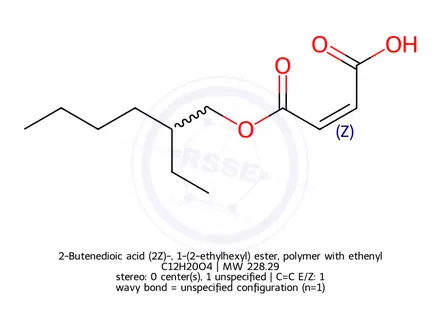 Chemical structure of 2-Ethylhexyl Maleate