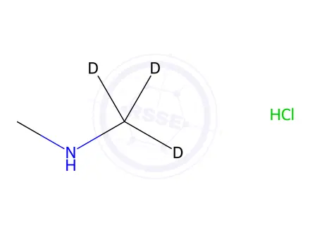 Chemical structure of Metformin Hydrochloride Impurity 6-d3 (Metformin Hydrochloride EP Impurity F-d3)