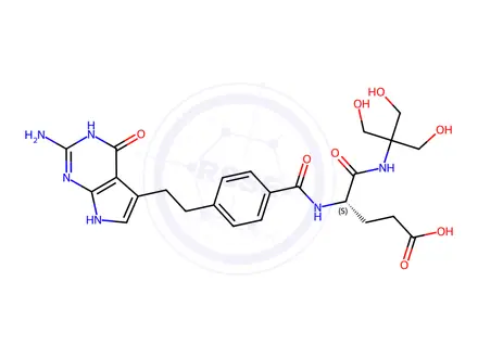 Chemical structure of Tris Pemetrexed