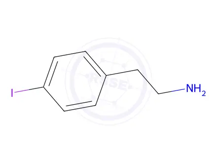 Chemical structure of 4-Iodo-benzeneethanamine HCl (1:1)