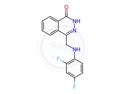 Chemical structure of 4-[(2,4-DIFLUOROANILINO)METHYL]-1(2H)-PHTHALAZINONE