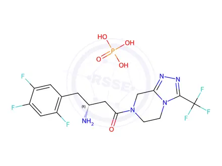 Chemical structure of Sitagliptin Phosphate
