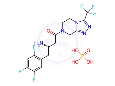 Chemical structure of Rac-Sitagliptin Phosphate