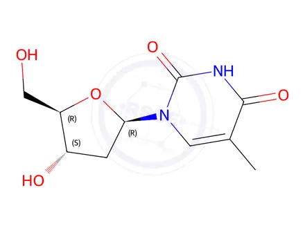Chemical structure of Thymidine
