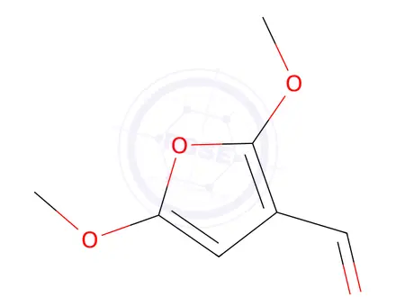 Chemical structure of 3-Furancarboxaldehyde, 2,5-dimethoxy-(9CI)