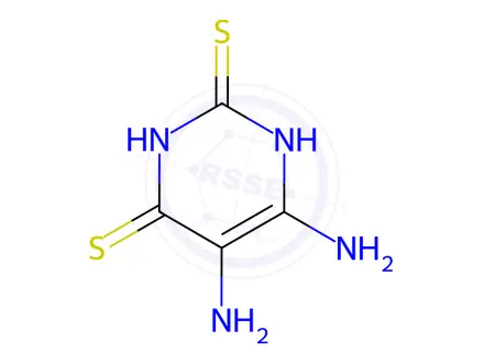 Chemical structure of 4,5-Diamino-2,6-dimercaptopyrimidine