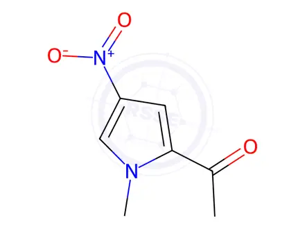 Chemical structure of 1-(1-Methyl-4-nitro-1H-pyrrol-2-yl)ethanone