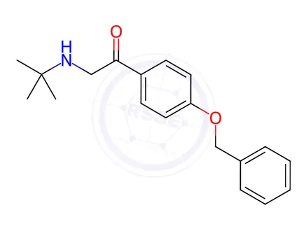 Chemical structure of 1-(4-(Benzyloxy)phenyl)-2-(tert-butylamino)ethan-1-one