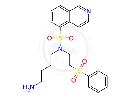 Chemical structure of N-(4-Aminobutyl)-N-(2-(phenylsulfonyl)ethyl)isoquinoline-5-sulfonamide