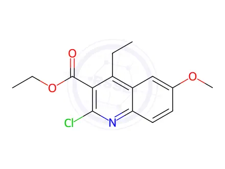 Chemical structure of Ethyl 2-chloro-4-ethyl-6-methoxyquinoline-3-carboxylate