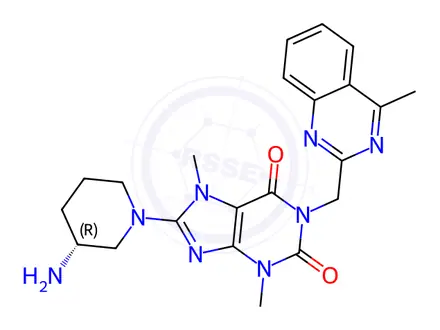 Chemical structure of Linagliptin Impurity 436