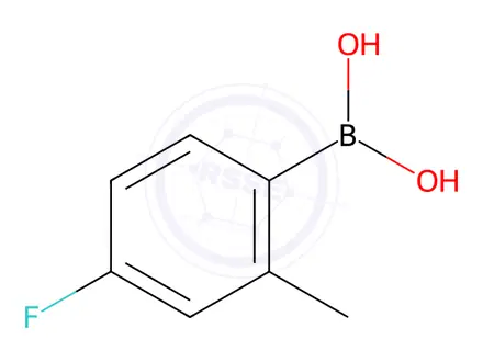 Chemical structure of 4-Fluoro-2-methylphenylboronic acid