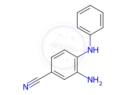 Chemical structure of 3-Amino-4-(phenylamino)benzonitrile