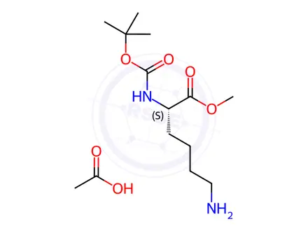 Chemical structure of Boc-Lys-OMe Acetate