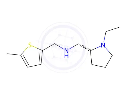 Chemical structure of 1-(1-Ethylpyrrolidin-2-yl)-N-((5-methylthiophen-2-yl)methyl)methanamine