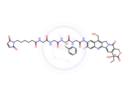 Chemical structure of MC-GGFG-(7ethanol-10NH2-11F-Camptothecin)