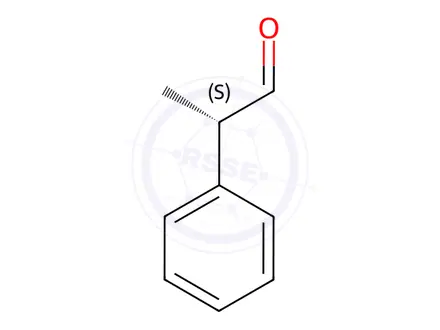 Chemical structure of (S)-Hydratropaldehyde