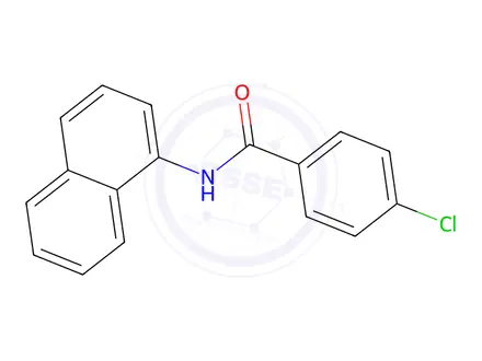 Chemical structure of 4-Chloro-N-(naphthalen-1-yl)benzamide