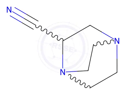 Chemical structure of 1,4-diazabicyclo[2.2.2]octane-2-carbonitrile