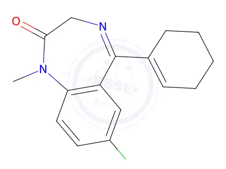 Chemical structure of Tetrazepam