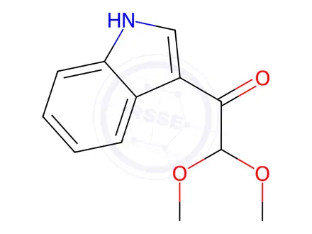 Chemical structure of 1-(1H-Indol-3-yl)-2,2-dimethoxyethanone