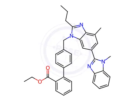 Chemical structure of Telmisartan Ethyl Ester