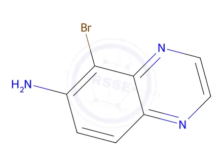 Chemical structure of 6-AMINOCHINOXALIN-5-BROMCHINOXALIN