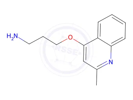 Chemical structure of 3-((2-Methylquinolin-4-yl)oxy)propan-1-amine