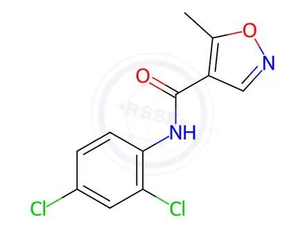 Chemical structure of N-(2,4-Dichlorophenyl)-5-methylisoxazole-4-carboxamide