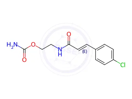 Chemical structure of N-(2-Carbamoyloxyethyl)-3-(4-chlorophenyl)propenamide