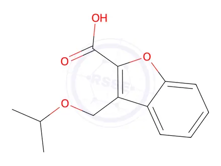 Chemical structure of 3-[(Propan-2-yloxy)methyl]-1-benzofuran-2-carboxylic Acid