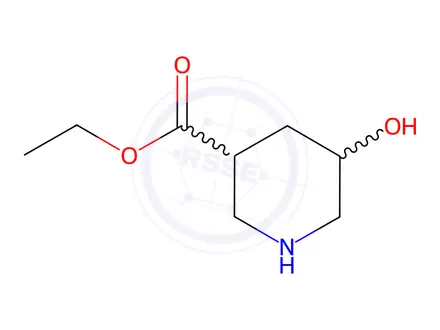 Chemical structure of Ethyl 5-hydroxypiperidine-3-carboxylate