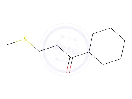Chemical structure of 1-Cyclohexyl-3-(methylsulfanyl)propan-1-one