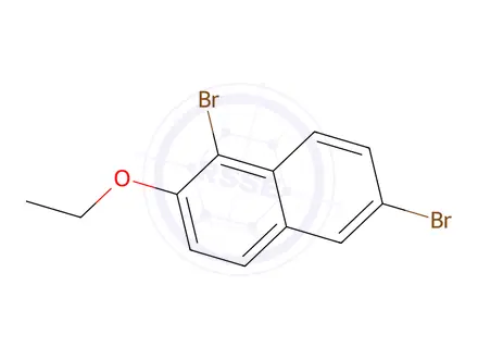 Chemical structure of 1,6-Dibromo-2-ethoxynaphthalene