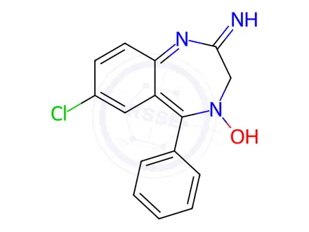 Chemical structure of Chlordiazepoxide Impurity 3