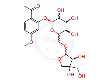 Chemical structure of Apiopaeonoside