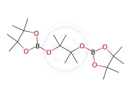 Chemical structure of 2,2'-((2,3-dimethylbutane-2,3-diyl)bis(oxy))bis(4,4,5,5-tetramethyl-1,3,2-dioxaborolane)