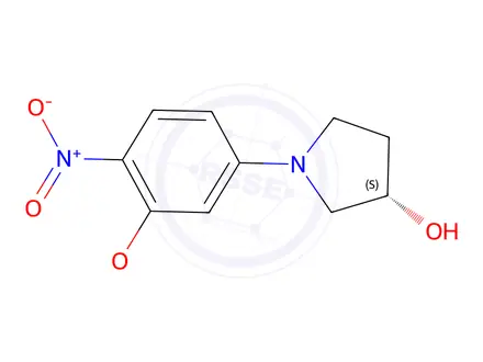 Chemical structure of (S)-1-(3-Methoxy-4-nitro-phenyl)-pyrrolidin-3-ol