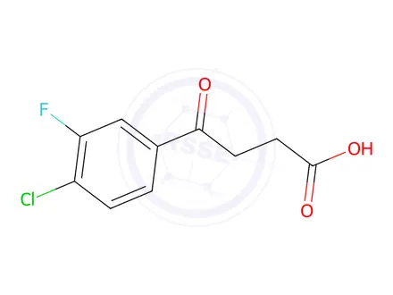 Chemical structure of 4-(4-CHLORO-3-FLUOROPHENYL)-4-OXOBUTYRIC ACID