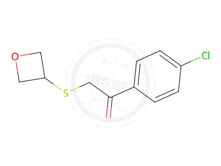 Chemical structure of 1-(4-Chlorophenyl)-2-(oxetan-3-ylthio)ethan-1-one