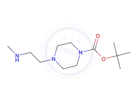 Chemical structure of tert-Butyl 4-(2-(Methylamino)ethyl)piperazine-1-carboxylate