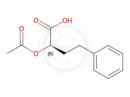 Chemical structure of (αR)-Acetyloxybenzenebutanoic Acid