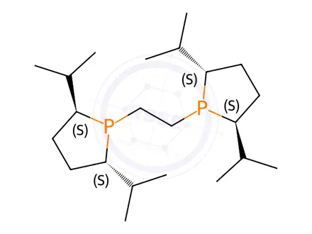 Chemical structure of 1,2-Bis((2S,5S)-2,5-di-i-propylphospholano)ethane(cyclooctadiene)rhodium(I) tetrafluoroborate