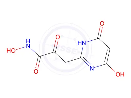 Chemical structure of N-Hydroxy-3-(6-hydroxy-4-oxo-1,4-dihydropyrimidin-2-yl)-2-oxopropanamide