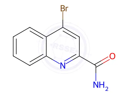 Chemical structure of 4-Bromoquinoline-2-carboxamide