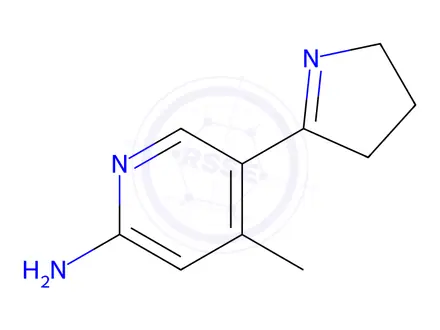 Chemical structure of 5-(3,4-Dihydro-2H-pyrrol-5-yl)-4-methylpyridin-2-amine